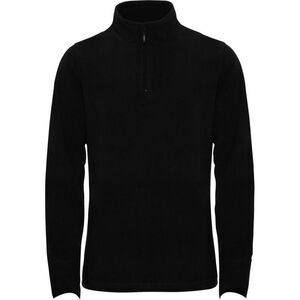Roly Womens/Ladies Himalaya Quarter Zip Fleece Jacket / Solid Black